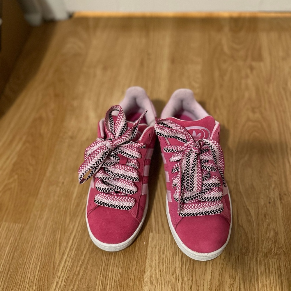 Campus Adidas Pink and White Sneakers